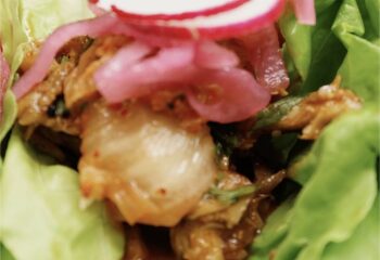 Korean BBQ Chicken Lettuce Wraps